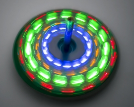 DIY Rotating LED Light DIY Electronics Kit, LED Flashing Light Circuit Board Soldering Practice Kits